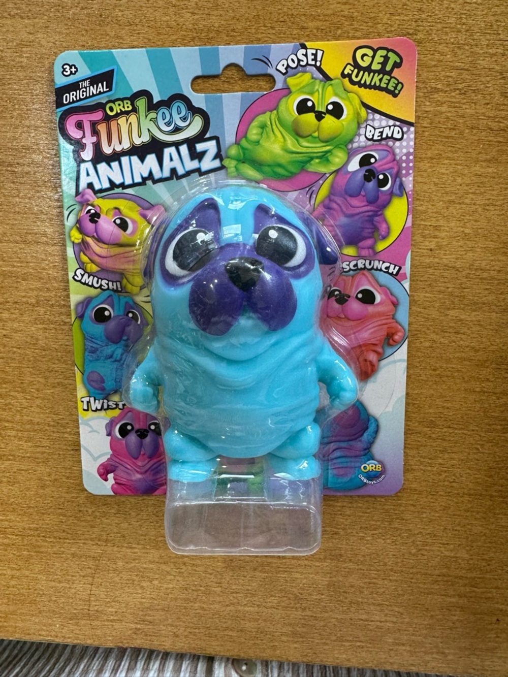 Funkee Animalz Blue & Purple Squeeze Toy